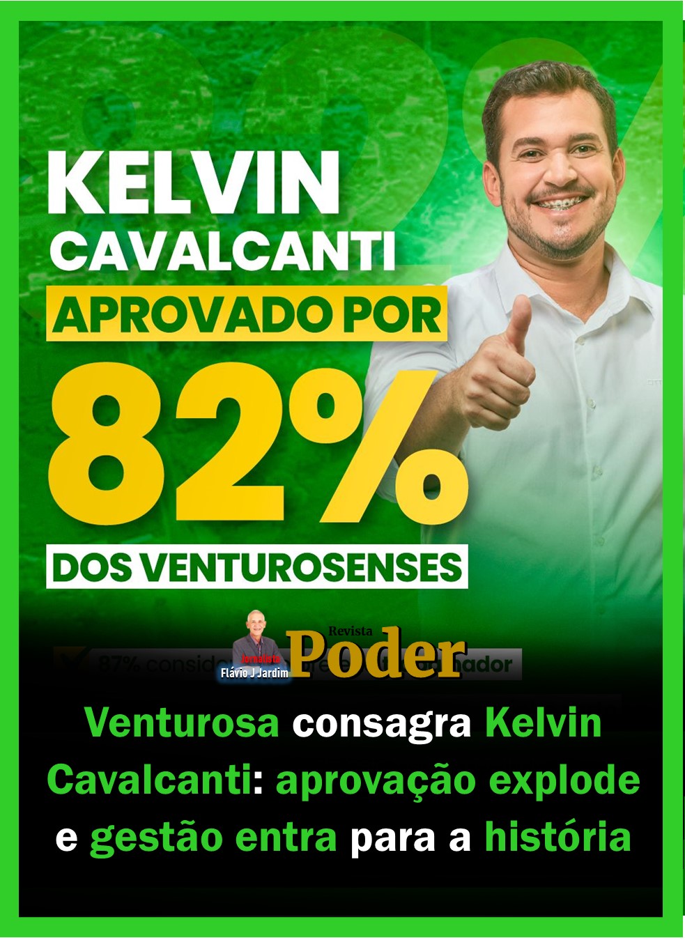 Venturosa consagra Kelvin Cavalcanti: aprovação explode e gestão entra para a história