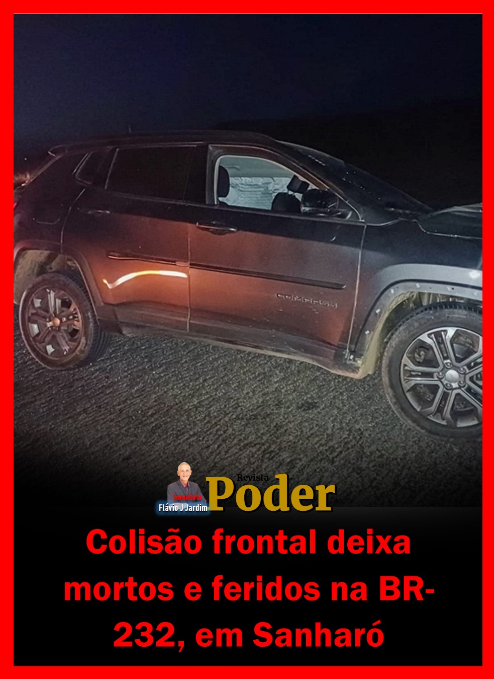Colisão frontal deixa mortos e feridos na BR-232, em Sanharó
