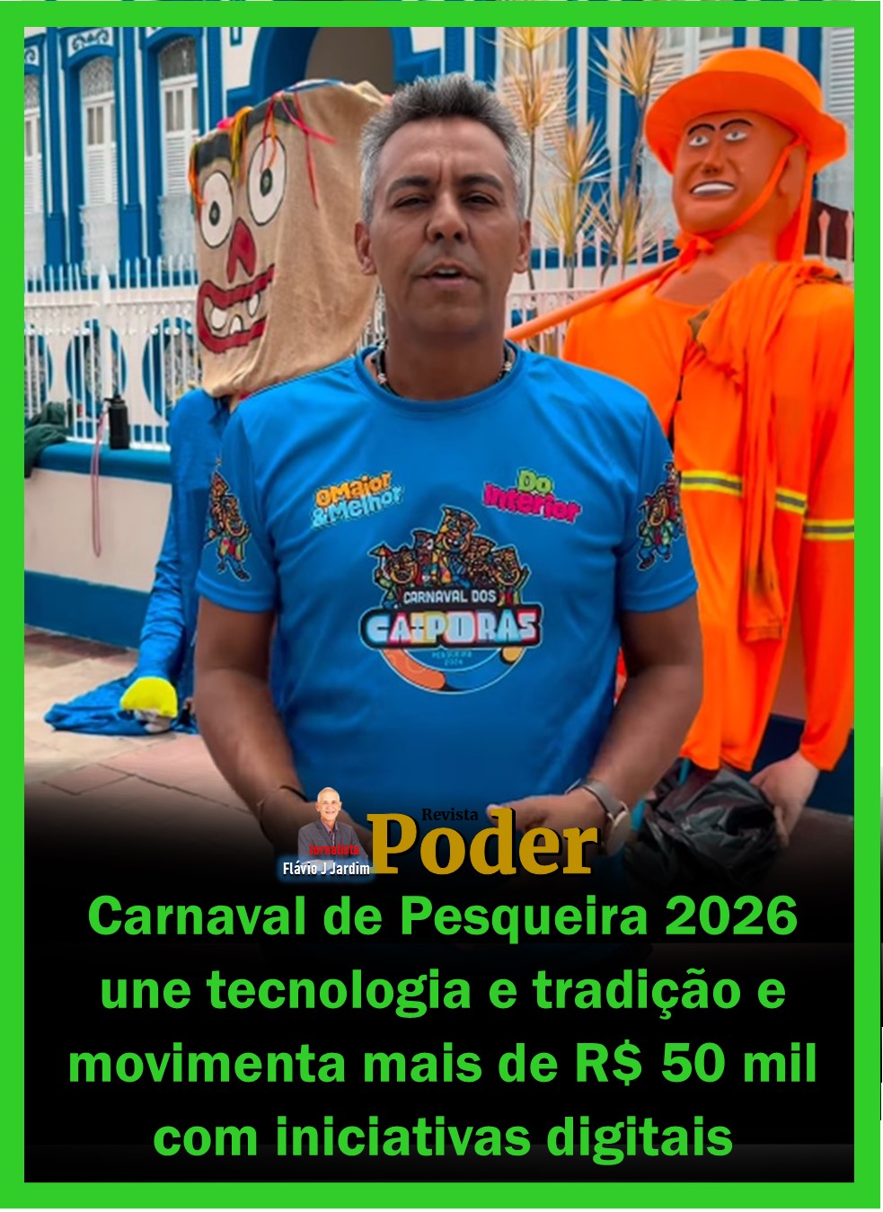 Carnaval de Pesqueira 2026 une tecnologia e tradição e movimenta mais de R$ 50 mil com iniciativas digitais