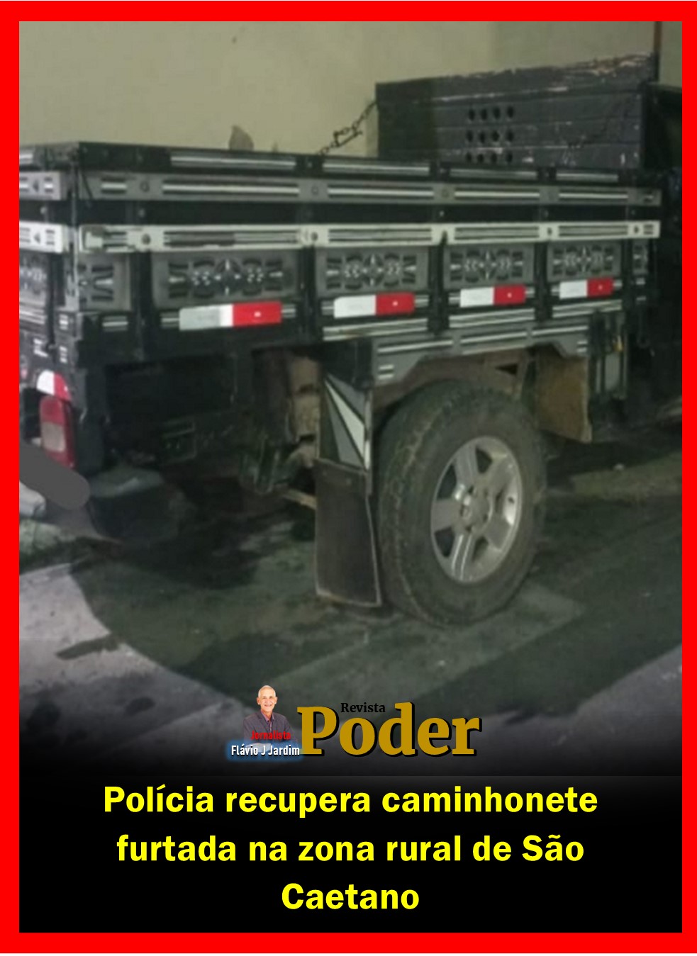 Polícia recupera caminhonete furtada na zona rural de São Caetano