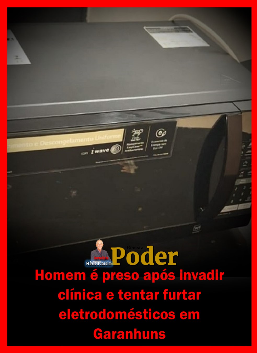 Homem é preso após invadir clínica e tentar furtar eletrodomésticos em Garanhuns