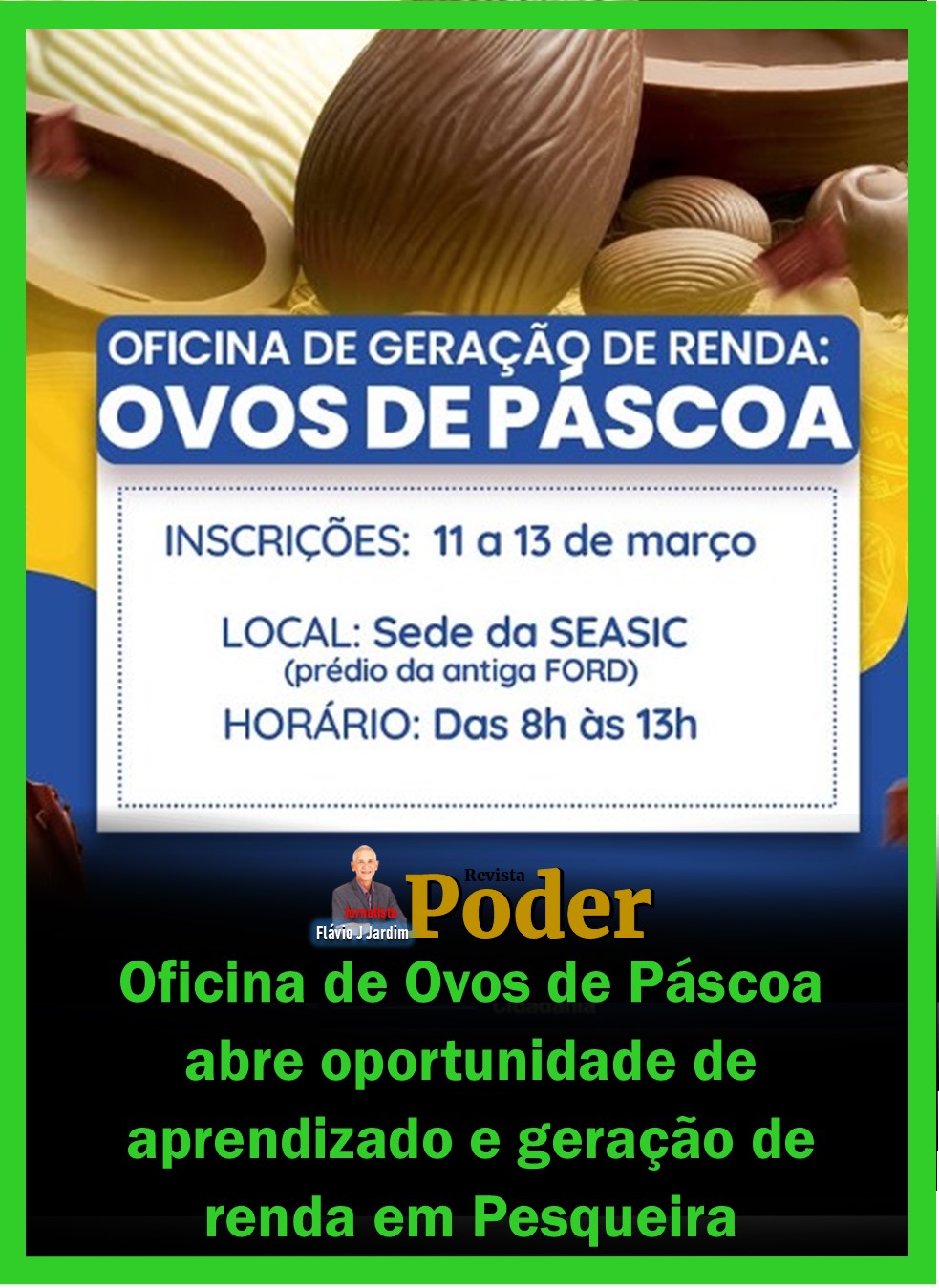 Oficina de Ovos de Páscoa abre oportunidade de aprendizado e geração de renda em Pesqueira