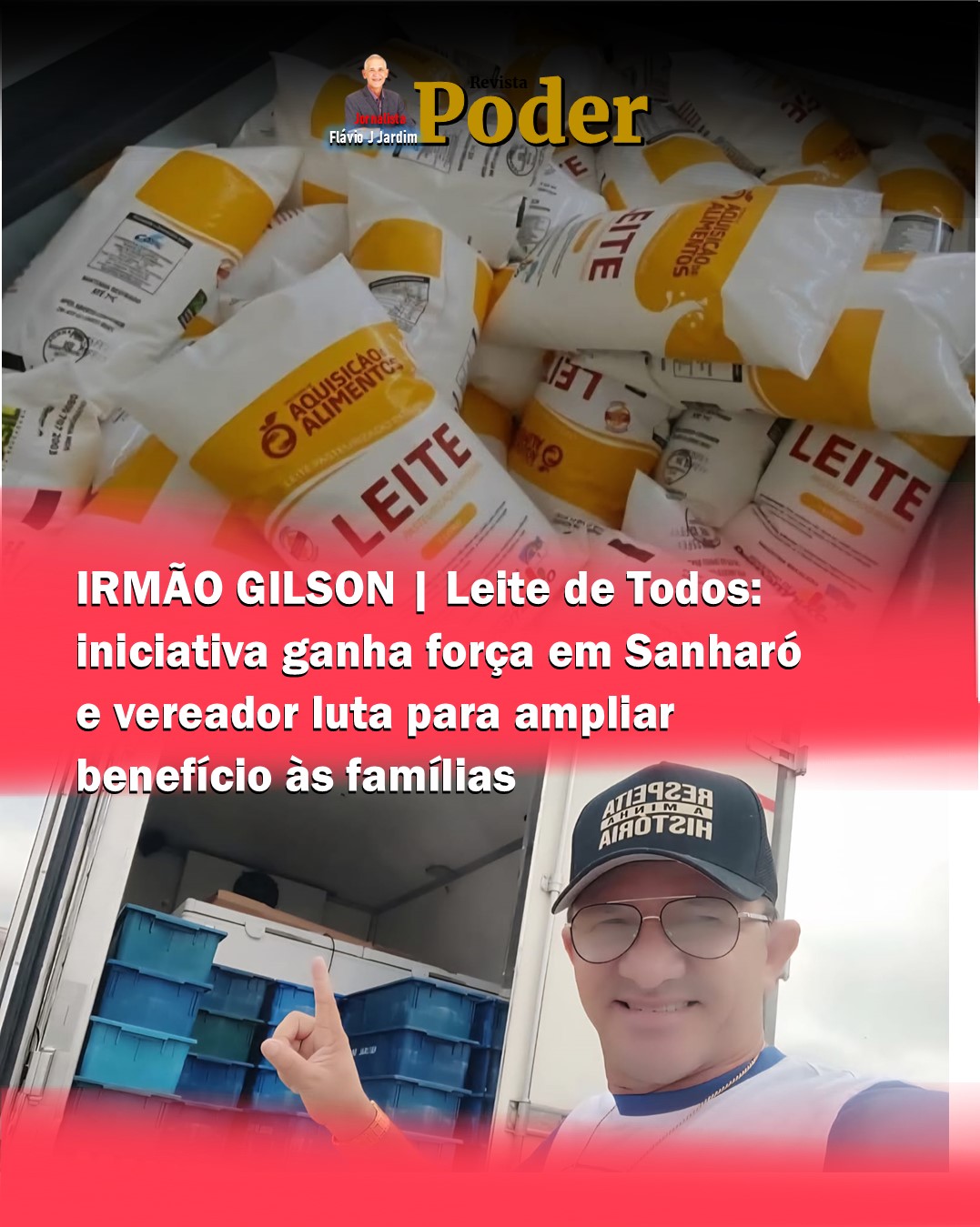 IRMÃO GILSON | Leite de Todos: iniciativa ganha força em Sanharó e vereador luta para ampliar benefício às famílias