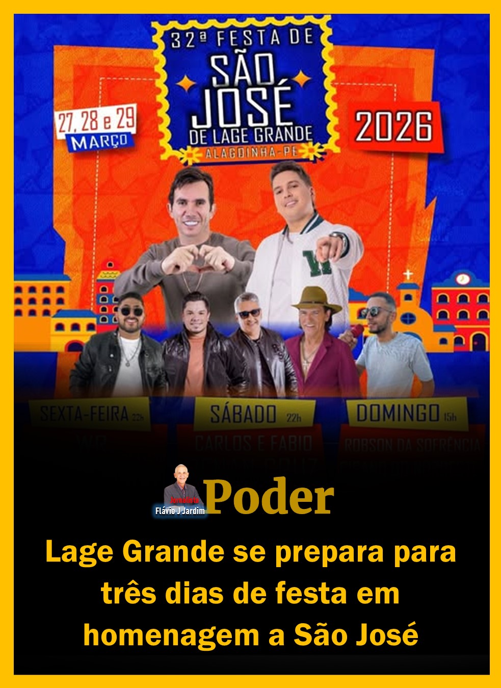 Lage Grande se prepara para três dias de festa em homenagem a São José