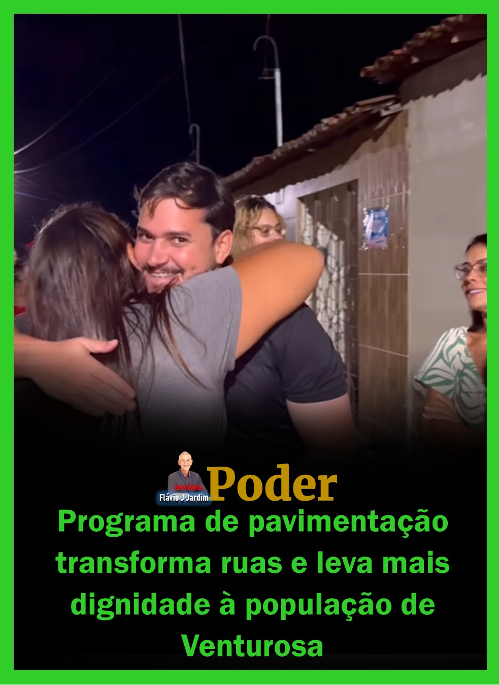 Programa de pavimentação transforma ruas e leva mais dignidade à população de Venturosa