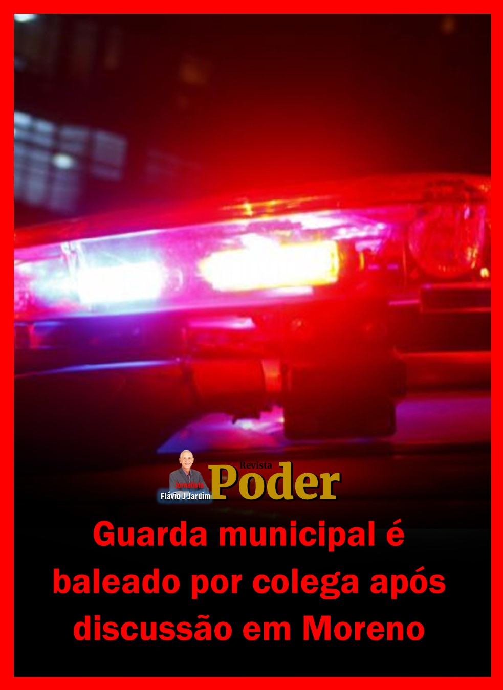 Guarda municipal é baleado por colega após discussão em Moreno