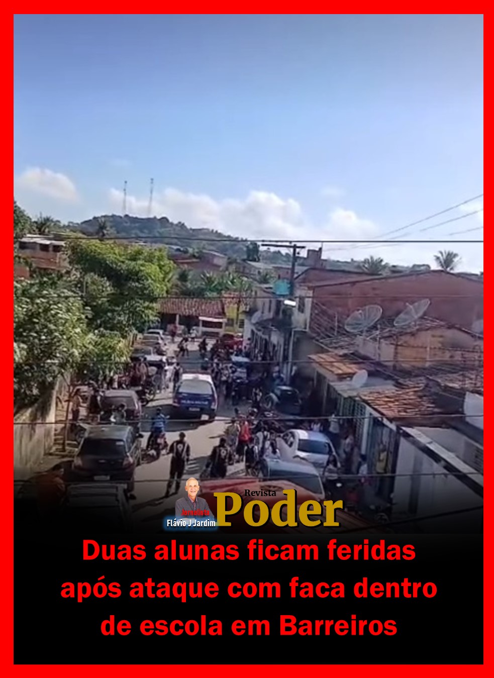 Duas alunas ficam feridas após ataque com faca dentro de escola em Barreiros