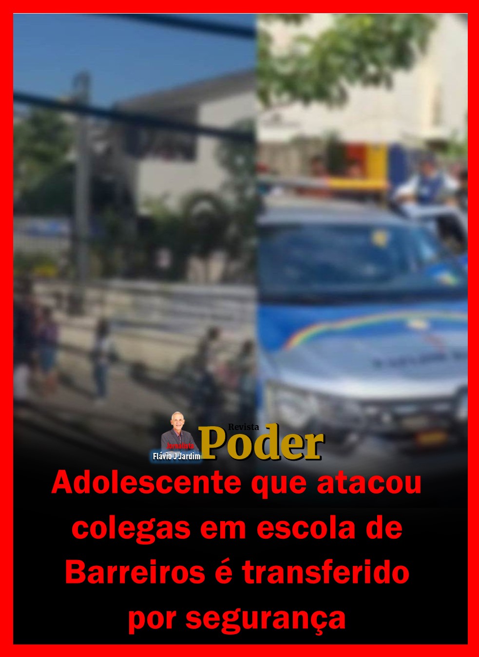 Adolescente que atacou colegas em escola de Barreiros é transferido por segurança