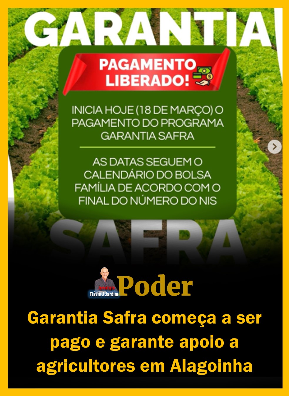 Garantia Safra começa a ser pago e garante apoio a agricultores em Alagoinha