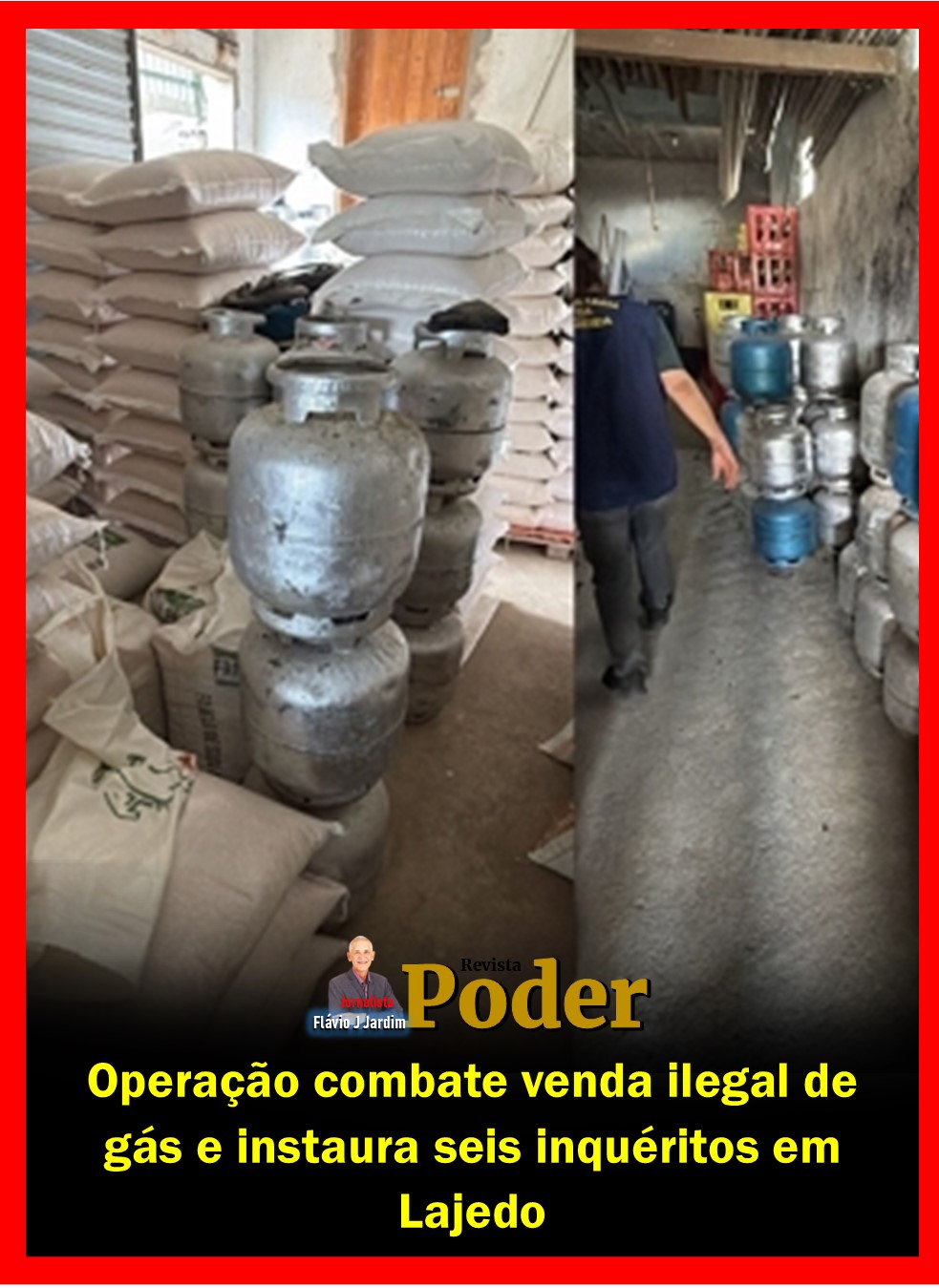 Operação combate venda ilegal de gás e instaura seis inquéritos em Lajedo