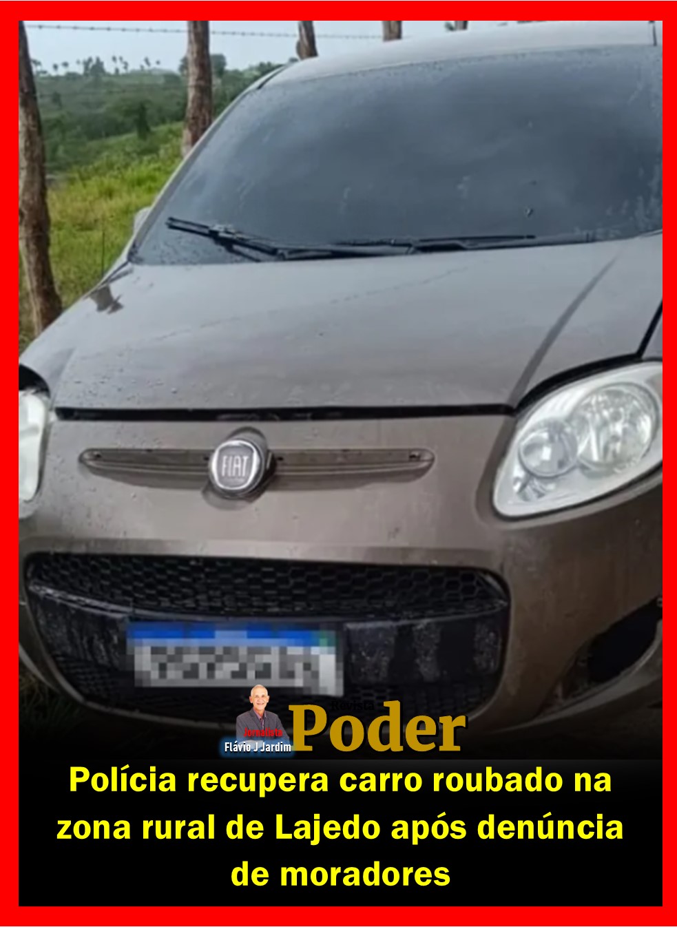 Polícia recupera carro roubado na zona rural de Lajedo após denúncia de moradores