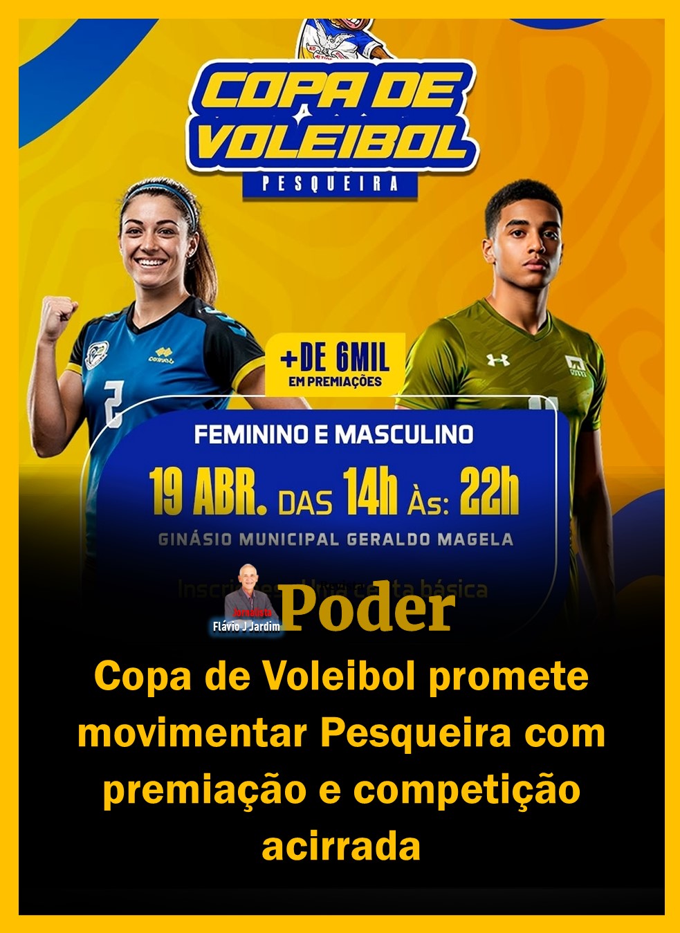 Copa de Voleibol promete movimentar Pesqueira com premiação e competição acirrada