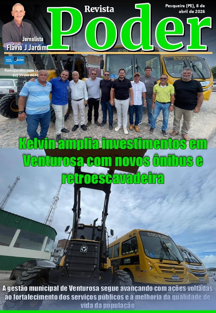 Venturosa recebe novos investimentos com ônibus escolares e retroescavadeira