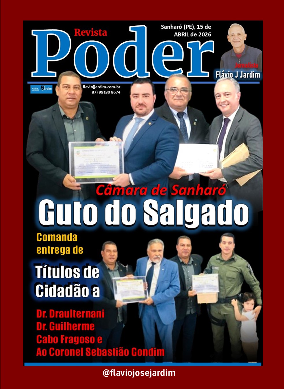 GUTO DO SALGADO | SANHARÓ VIVE MANHÃ HISTÓRICA: Emoção, Reconhecimento e Justiça marcam Entrega de Títulos a personalidades que moldaram o destino do município