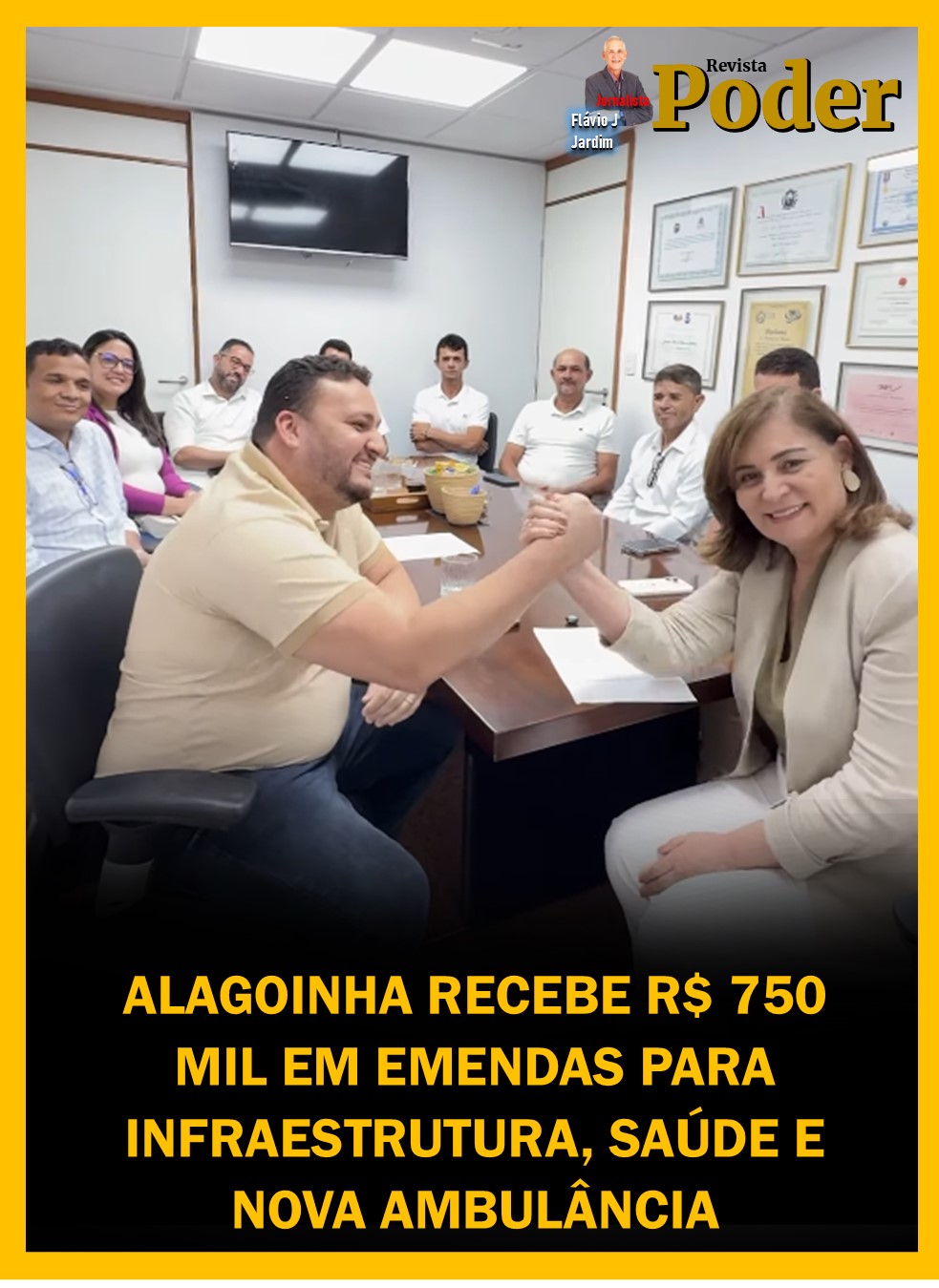 ALAGOINHA RECEBE R$ 750 MIL EM EMENDAS PARA INFRAESTRUTURA, SAÚDE E NOVA AMBULÂNCIA