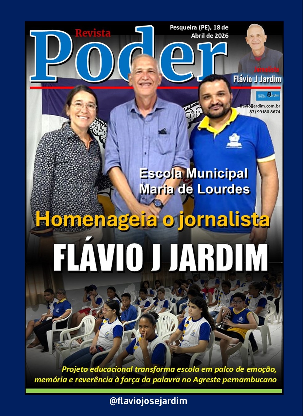 PESQUEIRA EXALTA SUA IDENTIDADE CULTURAL EM TRIBUTO MARCANTE AO JORNALISTA FLÁVIO J JARDIM