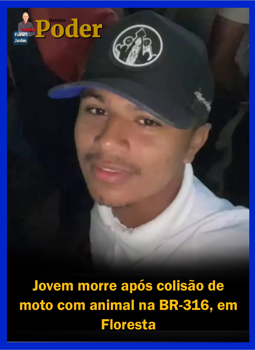 Jovem morre após colisão de moto com animal na BR-316, em Floresta