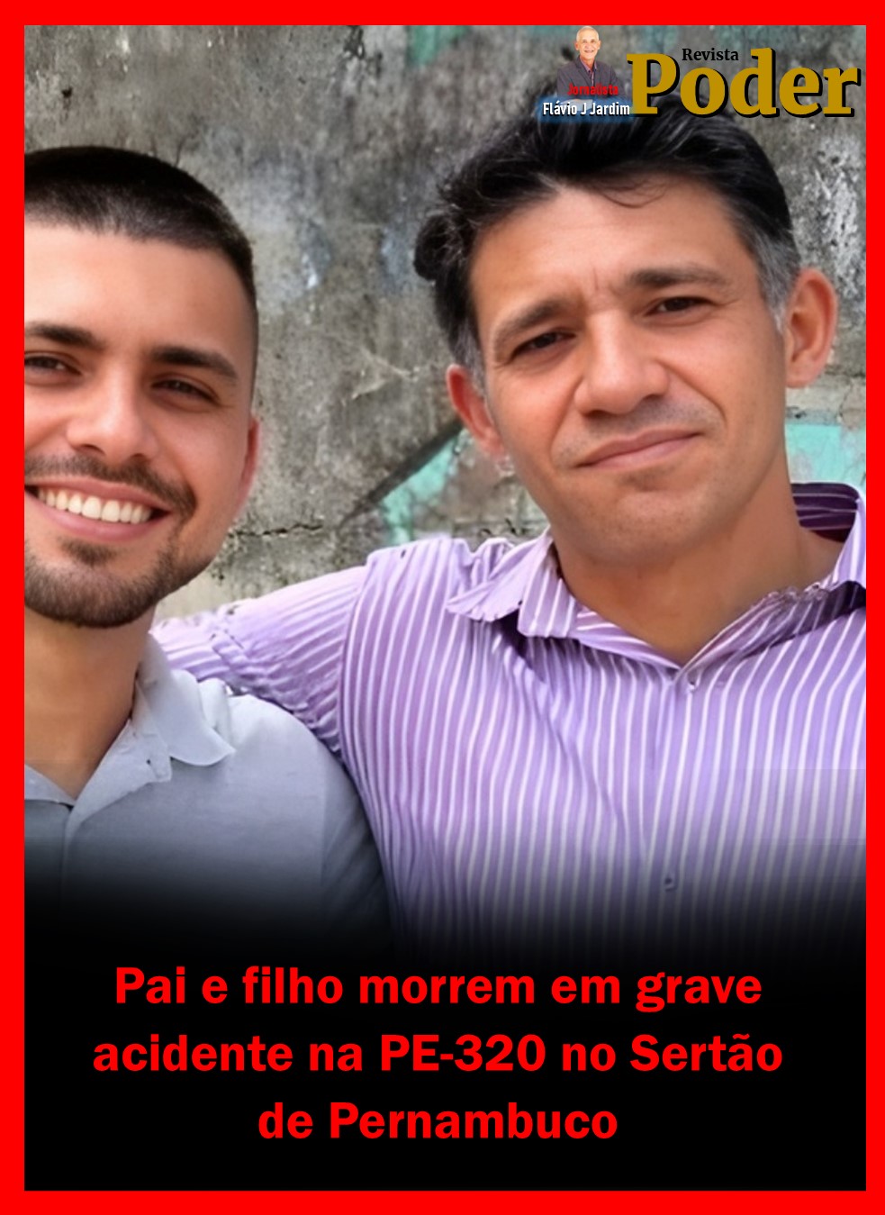 Pai e filho morrem em grave acidente na PE-320 no Sertão de Pernambuco