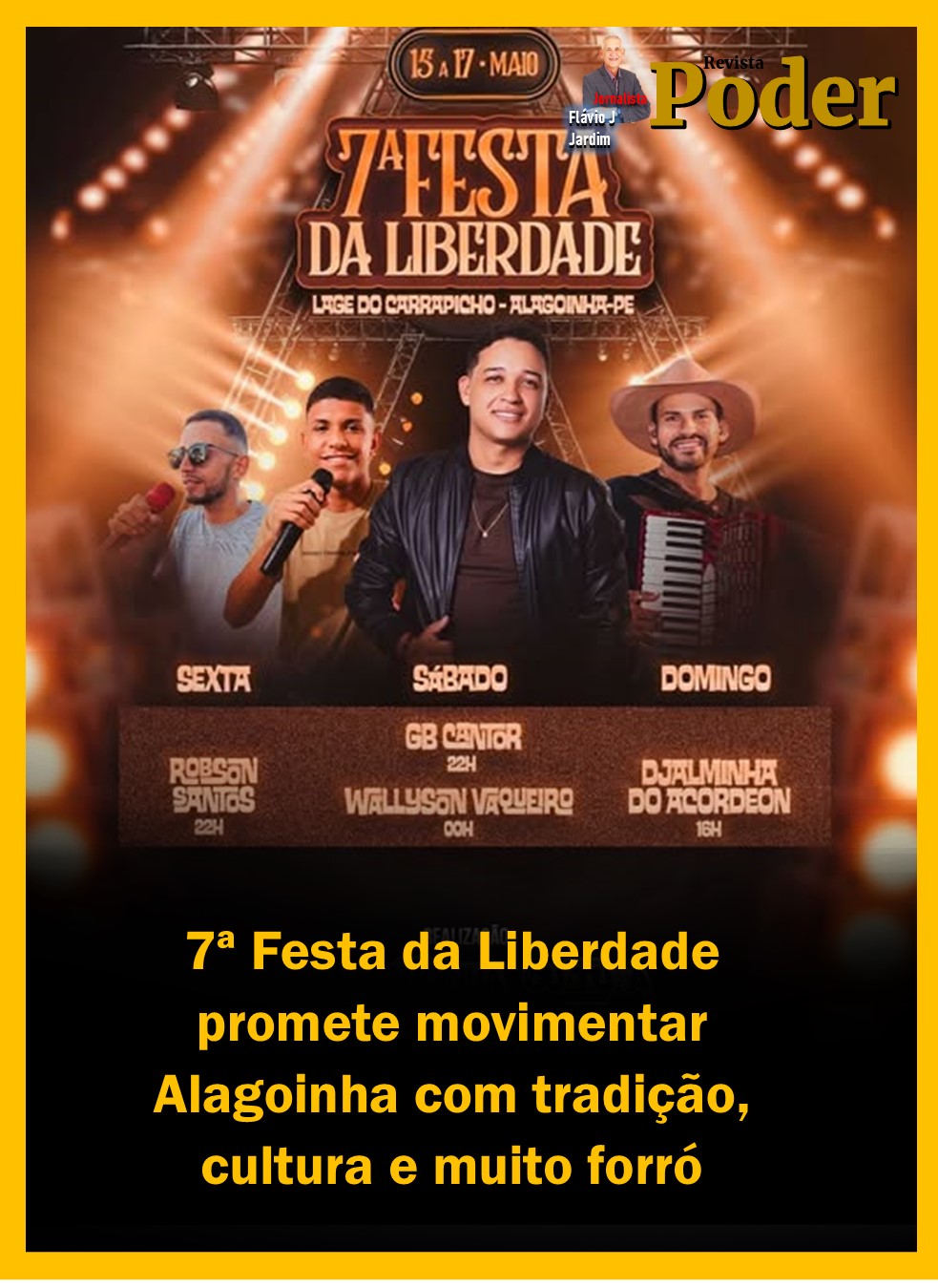 7ª Festa da Liberdade promete movimentar Alagoinha com tradição, cultura e muito forró