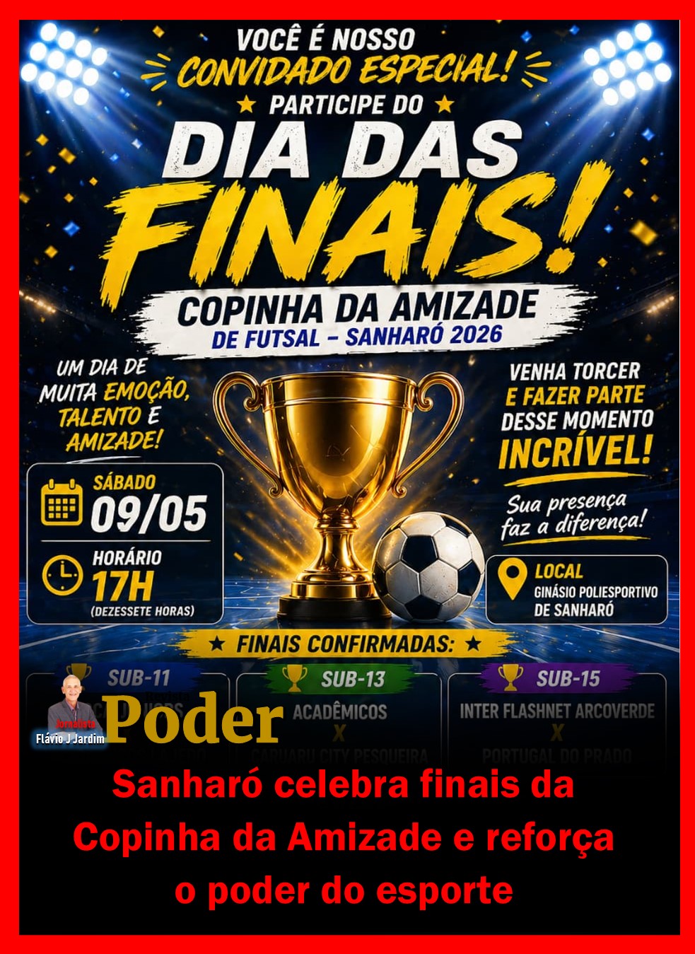 Sanharó celebra finais da Copinha da Amizade e reforça o poder do esporte