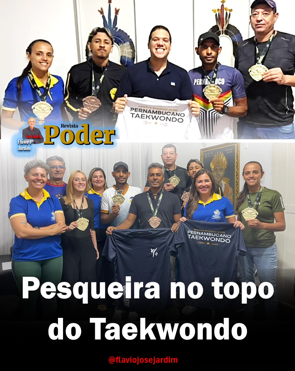 PESQUEIRA NO TOPO DO TAEKWONDO