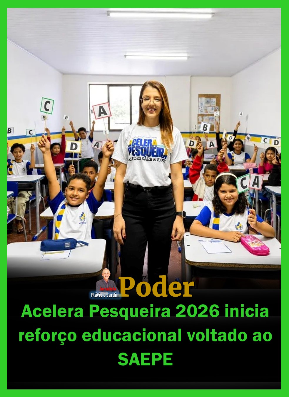 Acelera Pesqueira 2026 inicia reforço educacional voltado ao SAEPE