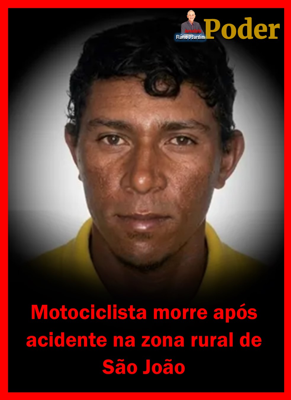Motociclista morre após acidente na zona rural de São João