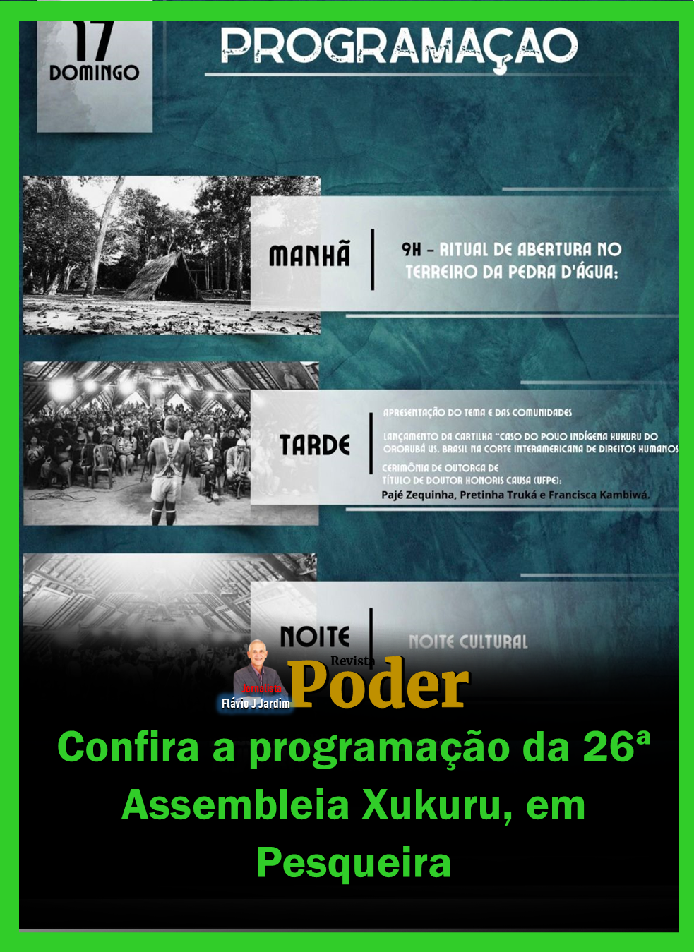Confira a programação da 26ª Assembleia Xukuru, em Pesqueira