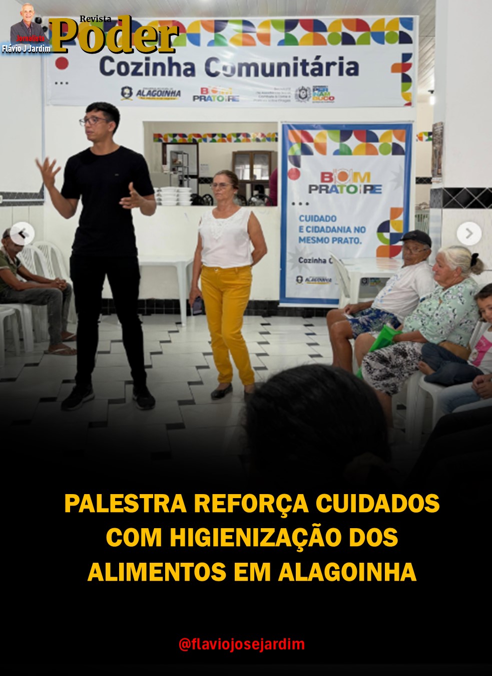 PALESTRA REFORÇA CUIDADOS COM HIGIENIZAÇÃO DOS ALIMENTOS EM ALAGOINHA