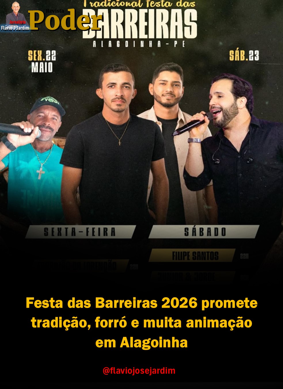 Festa das Barreiras 2026 promete tradição, forró e muita animação em Alagoinha