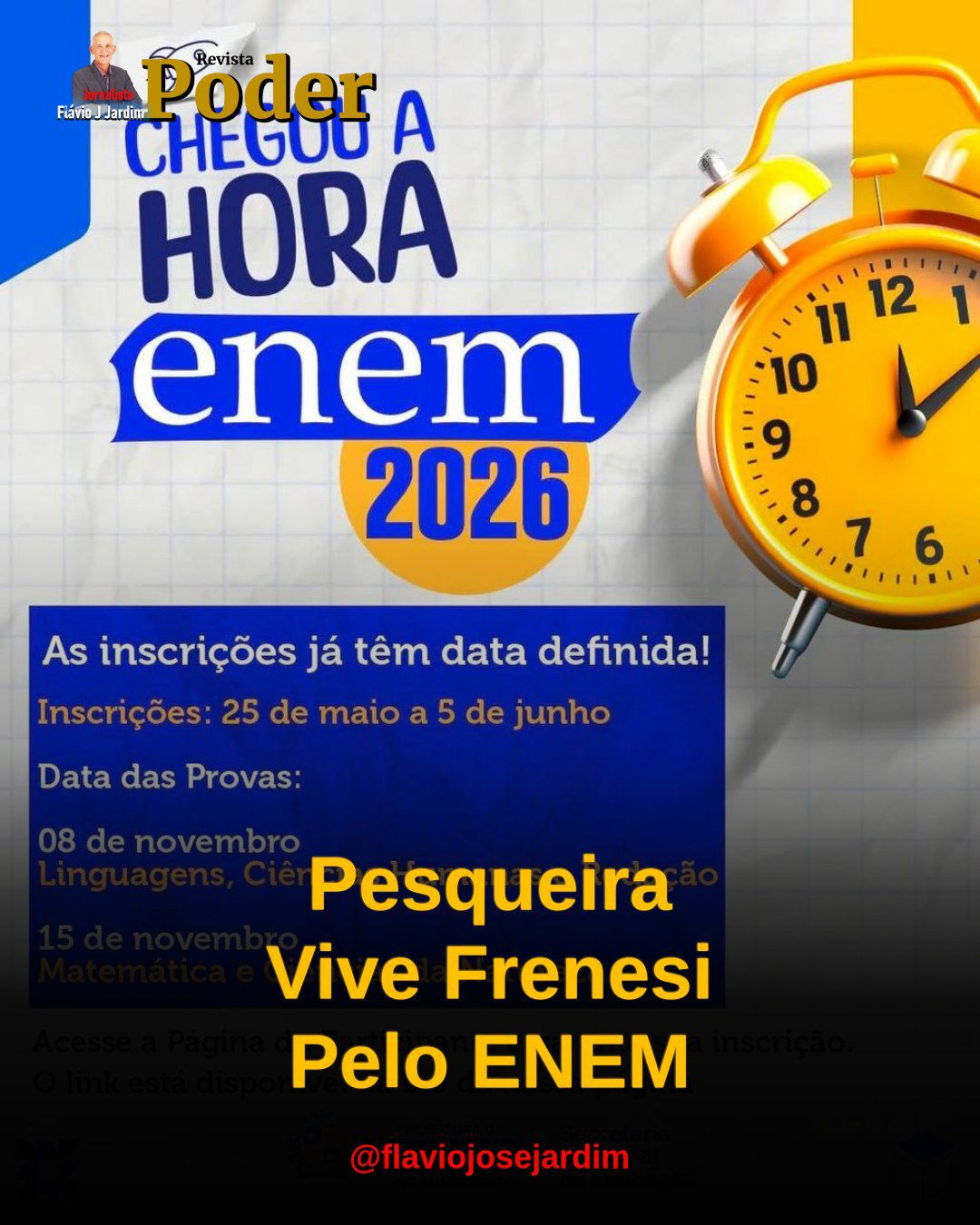 CONTAGEM REGRESSIVA PARA O ENEM 2026