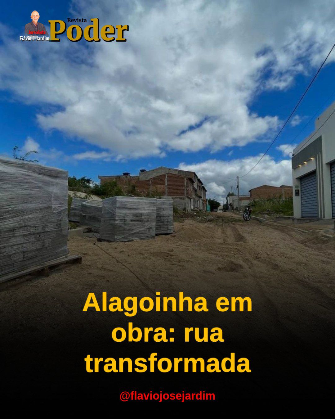 Alagoinha em obra: rua transformada
