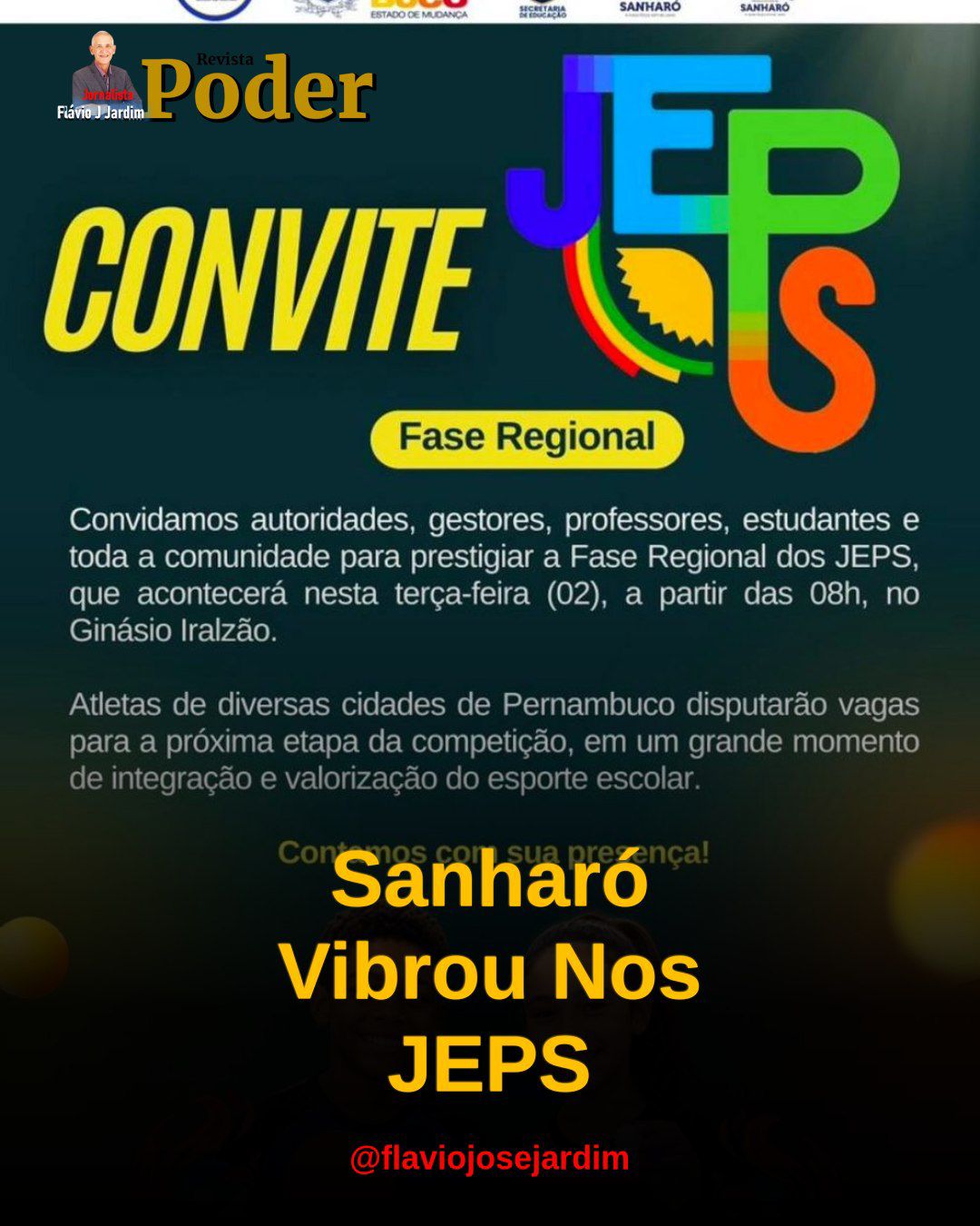 Sanharó vibrou com a Fase Regional dos JEPS — um dia inteiro dedicado ao talento, à comunidade e à celebração do esporte escolar.