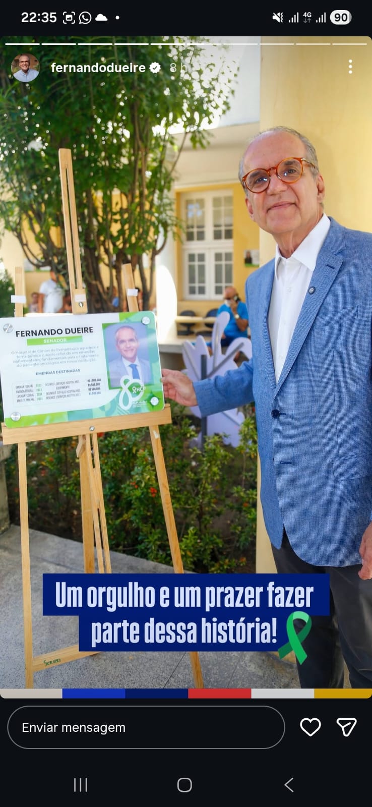 Fernando Dueire recebe homenagem
