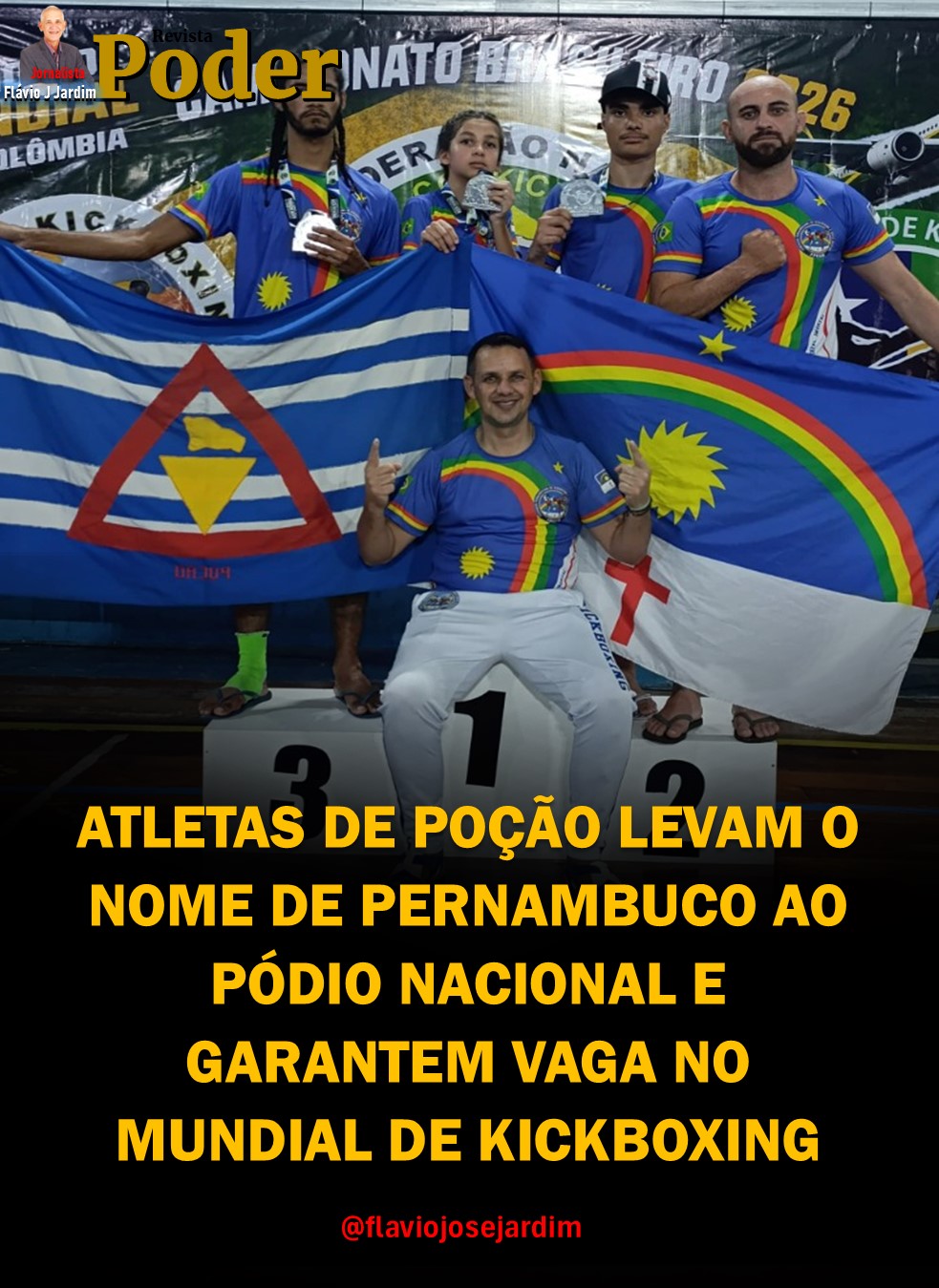 ATLETAS DE POÇÃO LEVAM O NOME DE PERNAMBUCO AO PÓDIO NACIONAL E GARANTEM VAGA NO MUNDIAL DE KICKBOXING