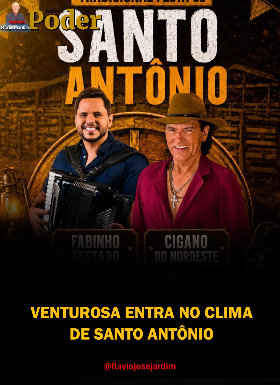 VENTUROSA ENTRA NO CLIMA DE SANTO ANTÔNIO