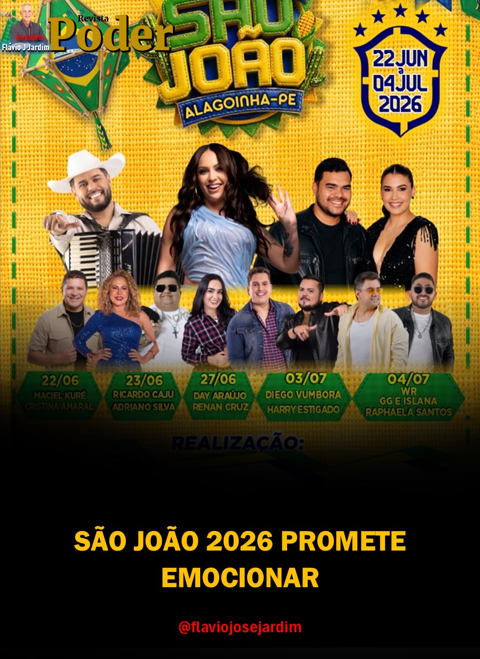 SÃO JOÃO 2026 PROMETE EMOCIONAR