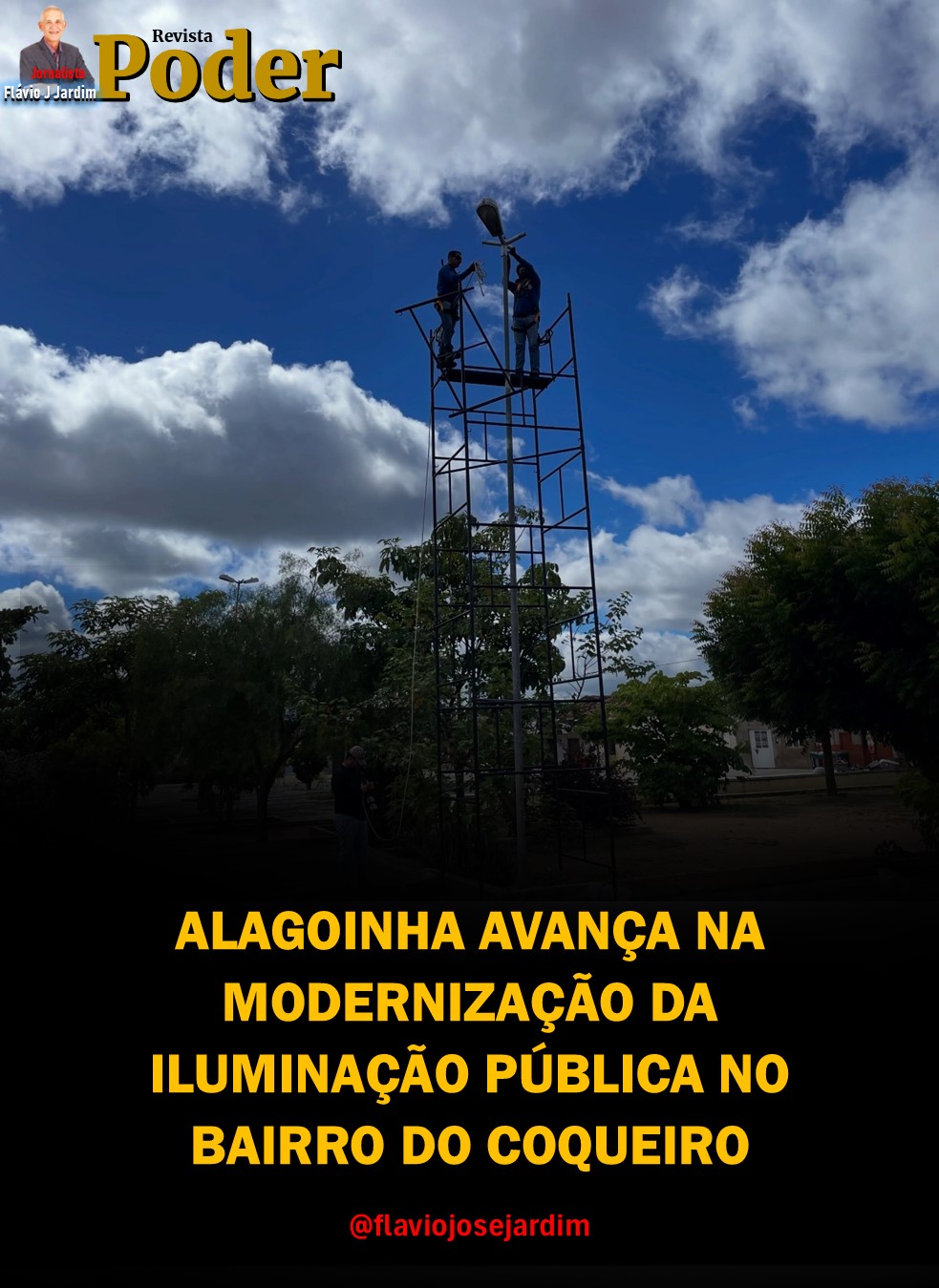 ALAGOINHA AVANÇA NA MODERNIZAÇÃO DA ILUMINAÇÃO PÚBLICA NO BAIRRO DO COQUEIRO