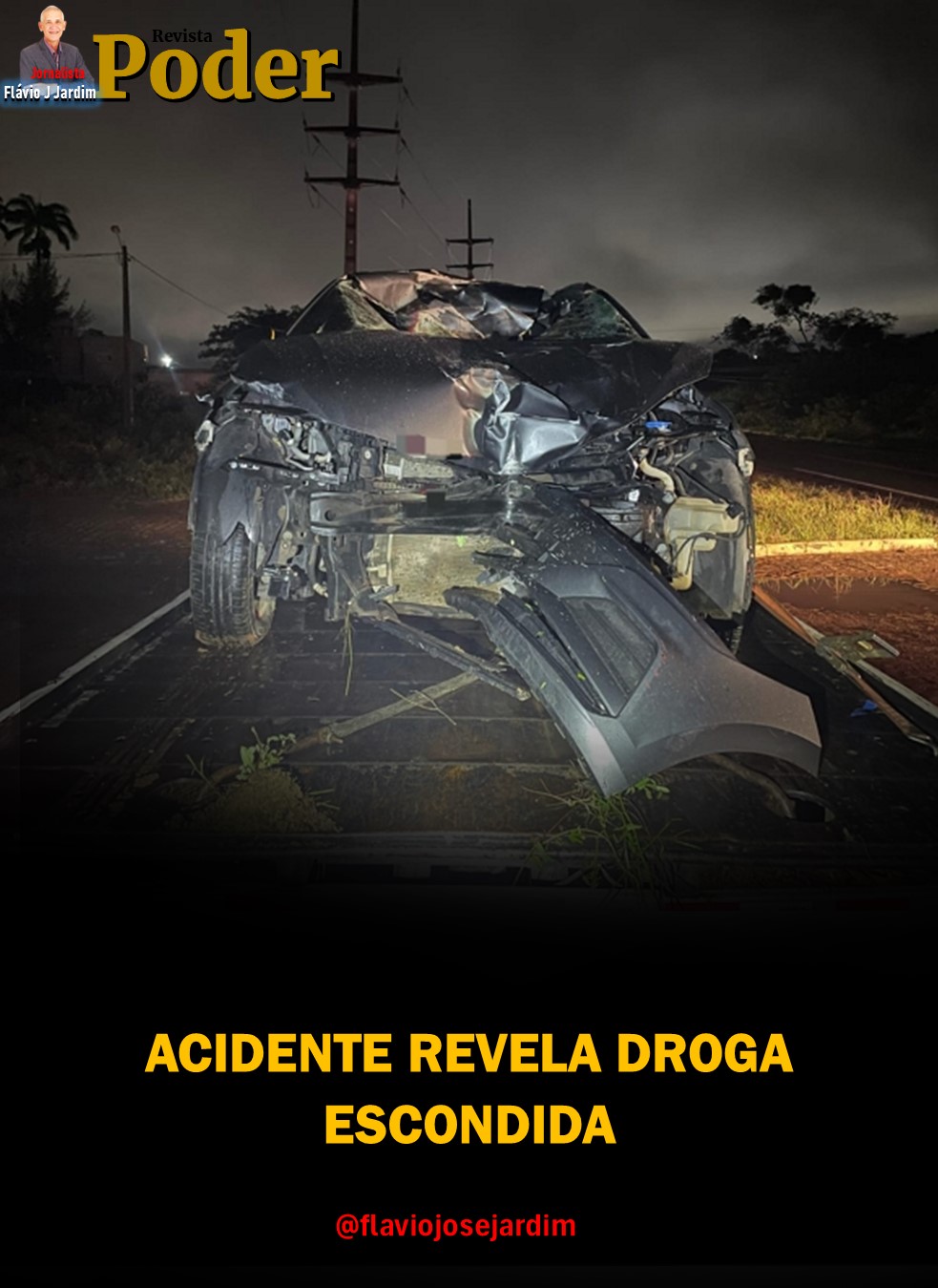 ACIDENTE REVELA DROGA ESCONDIDA
