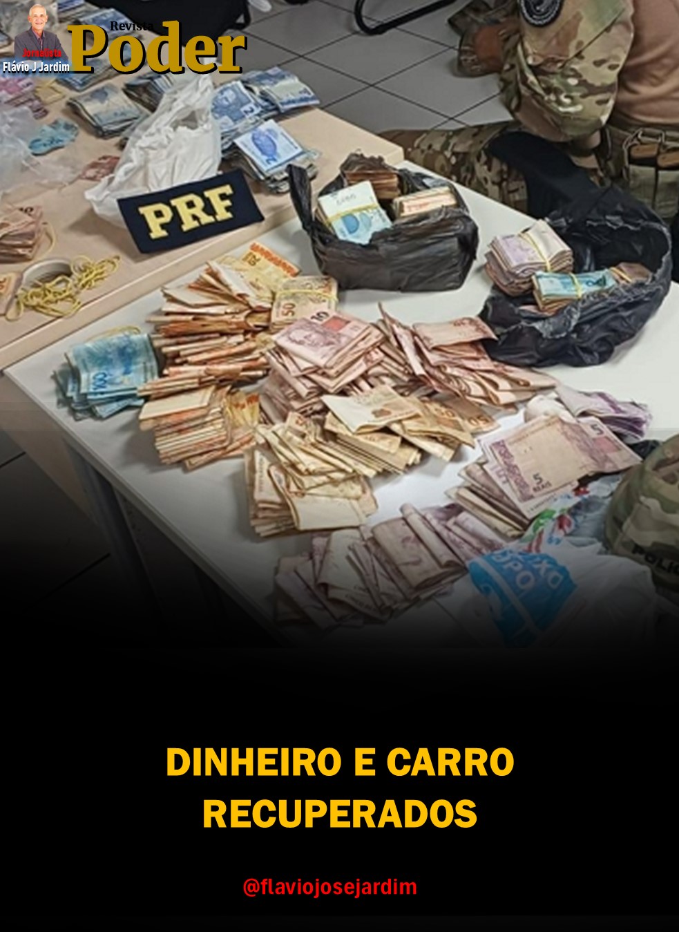 DINHEIRO E CARRO RECUPERADOS