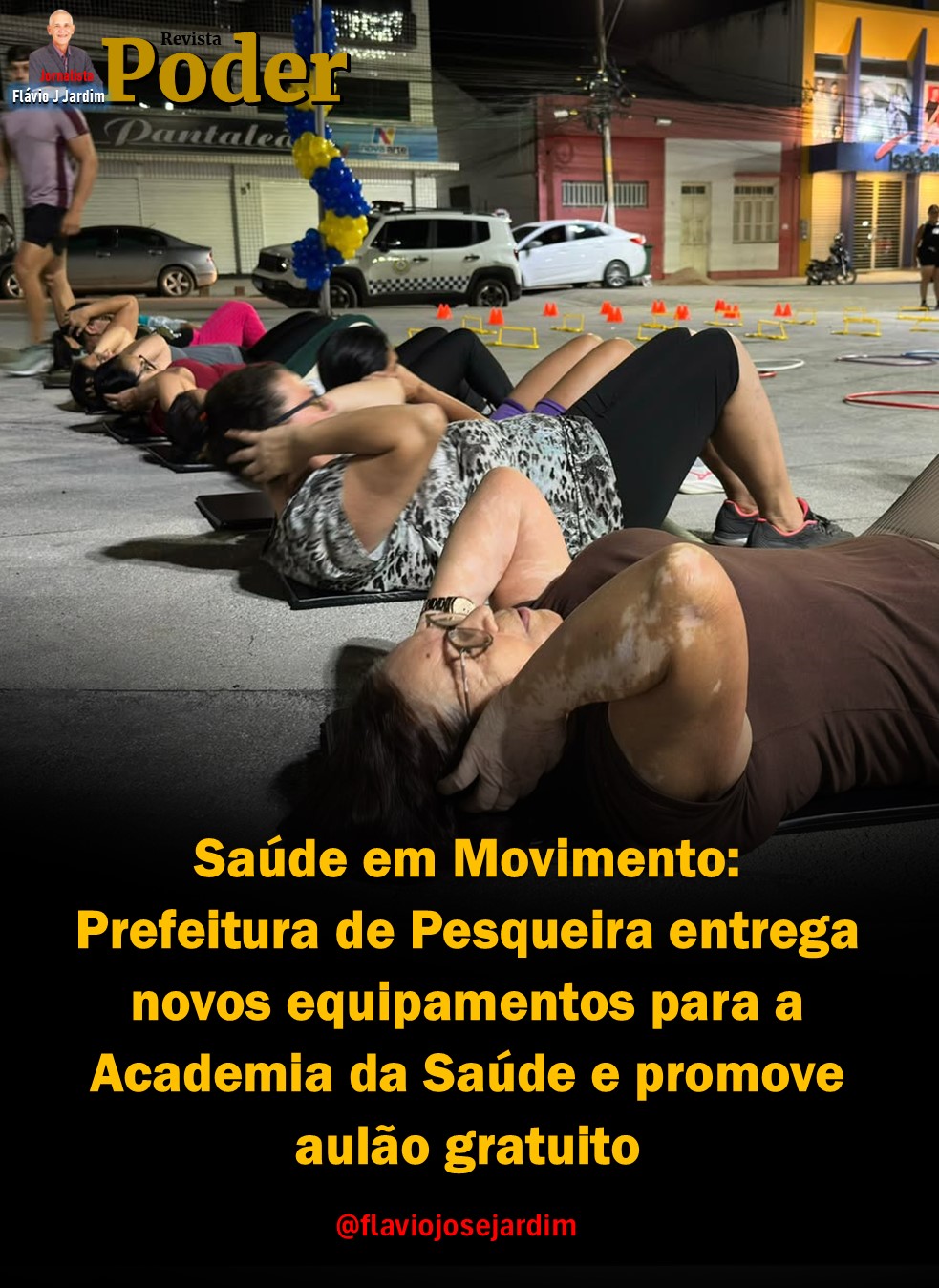 Saúde em Movimento: Prefeitura de Pesqueira entrega novos equipamentos para a Academia da Saúde e promove aulão gratuito