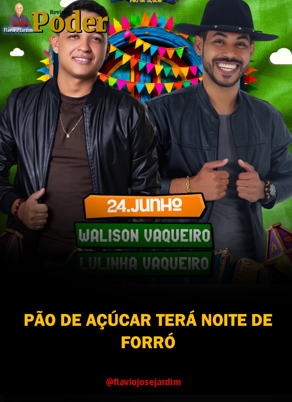 PÃO DE AÇÚCAR TERÁ NOITE DE FORRÓ