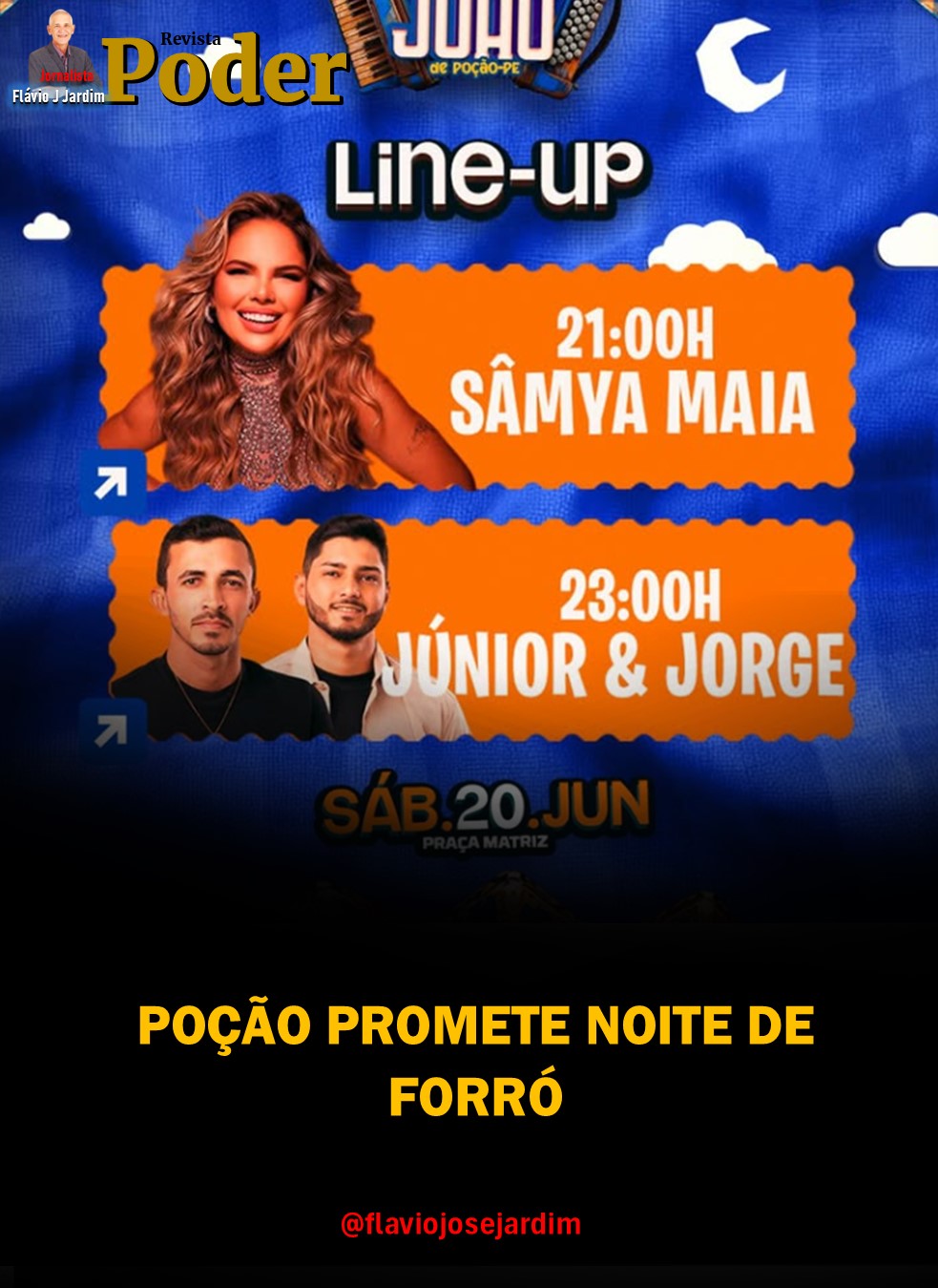 POÇÃO PROMETE NOITE DE FORRÓ