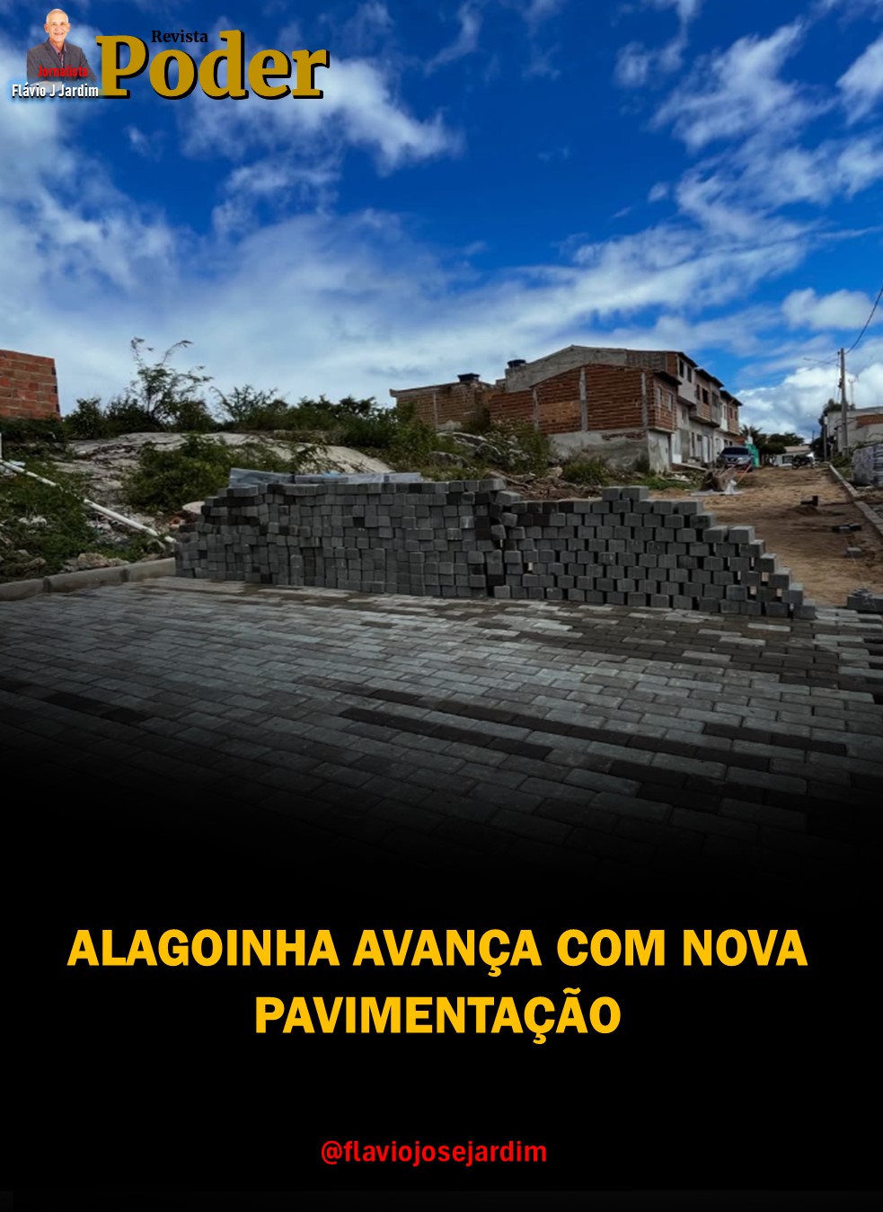 ALAGOINHA AVANÇA COM NOVA PAVIMENTAÇÃO