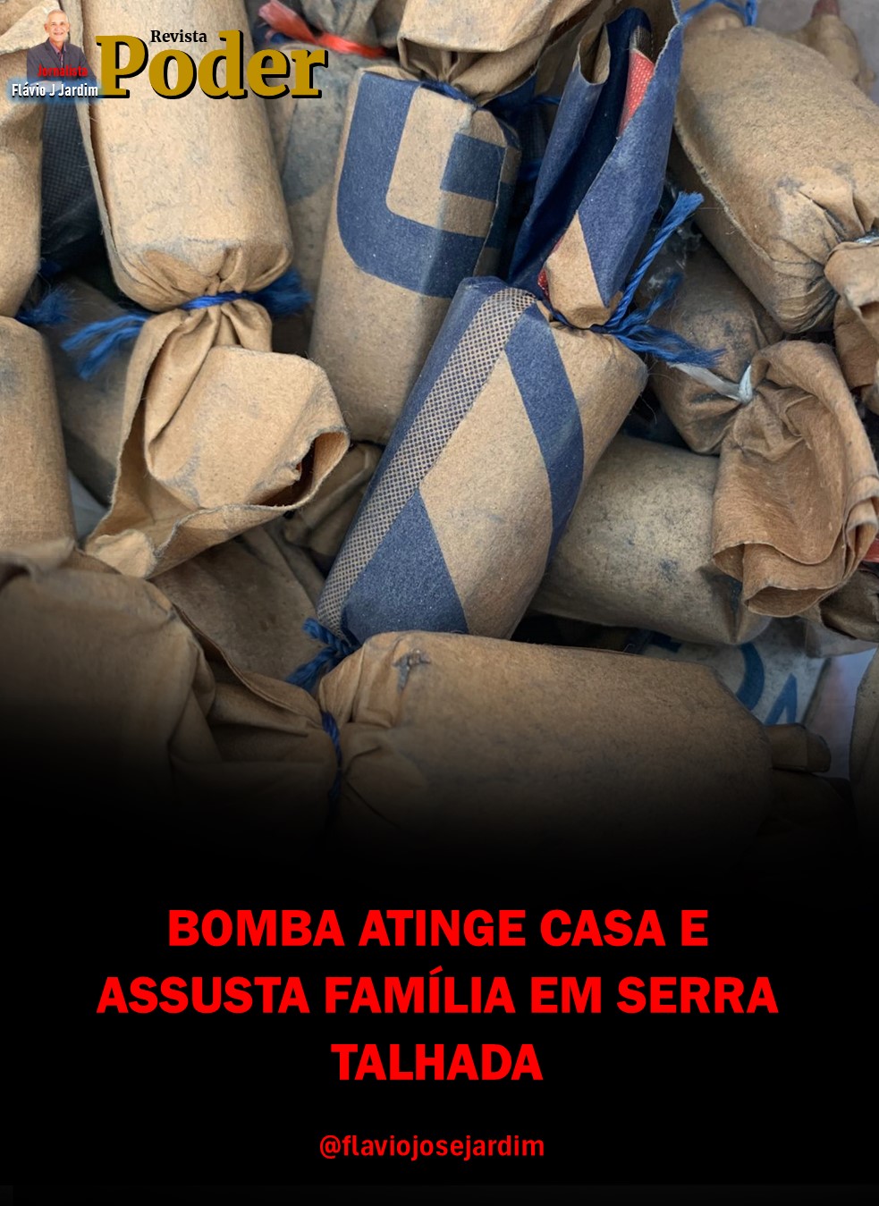 BOMBA ATINGE CASA E ASSUSTA FAMÍLIA EM SERRA TALHADA