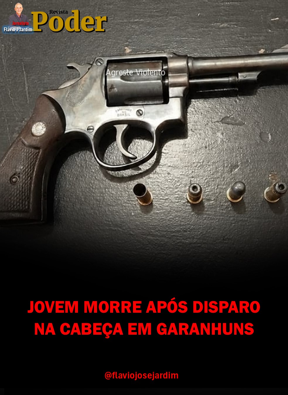 JOVEM MORRE APÓS DISPARO NA CABEÇA EM GARANHUNS