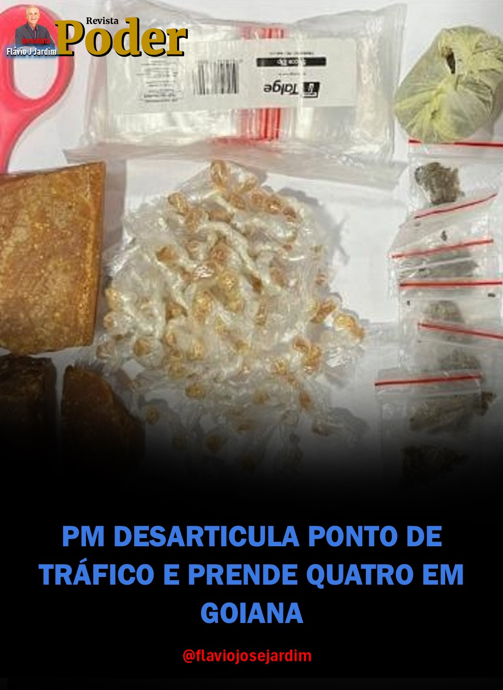 PM DESARTICULA PONTO DE TRÁFICO E PRENDE QUATRO EM GOIANA