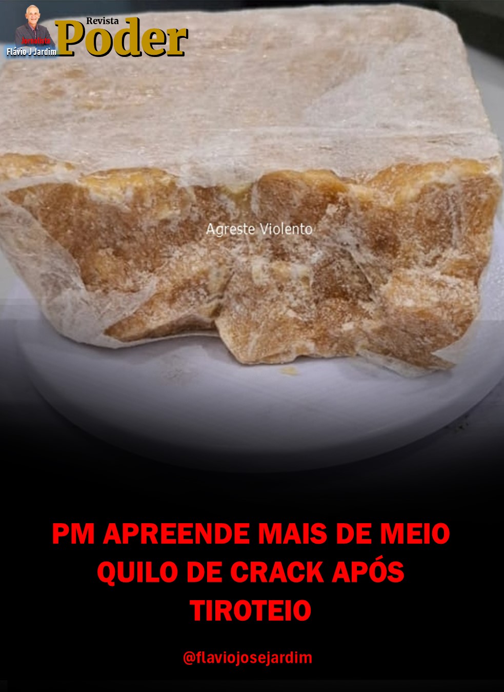 PM APREENDE MAIS DE MEIO QUILO DE CRACK APÓS TIROTEIO