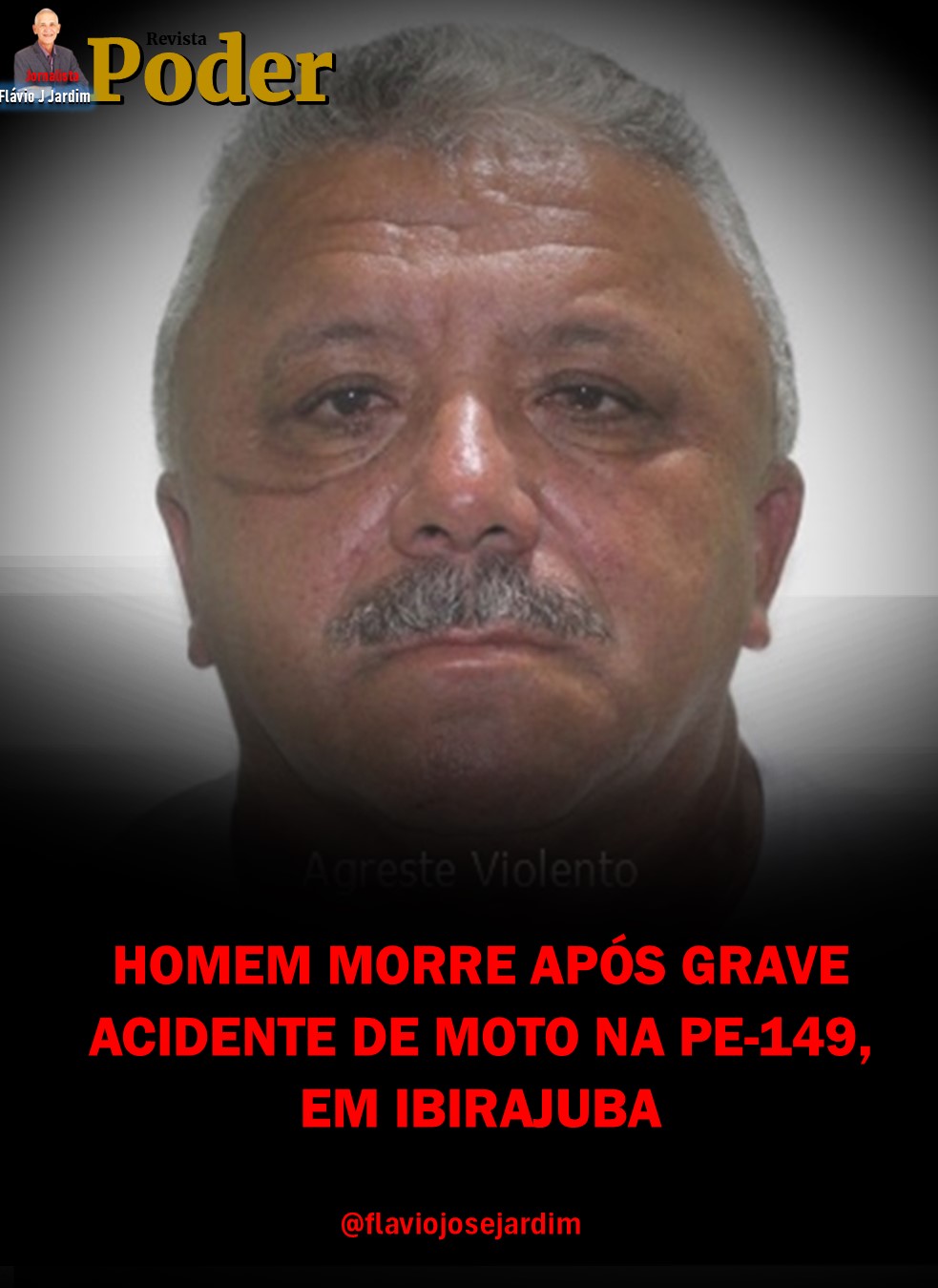 HOMEM MORRE APÓS GRAVE ACIDENTE DE MOTO NA PE-149, EM IBIRAJUBA