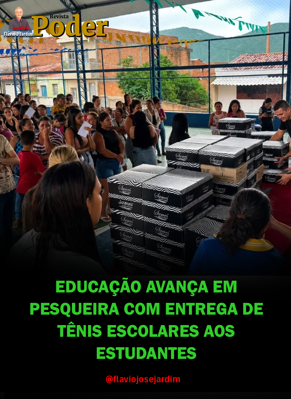 EDUCAÇÃO AVANÇA EM PESQUEIRA COM ENTREGA DE TÊNIS ESCOLARES AOS ESTUDANTES